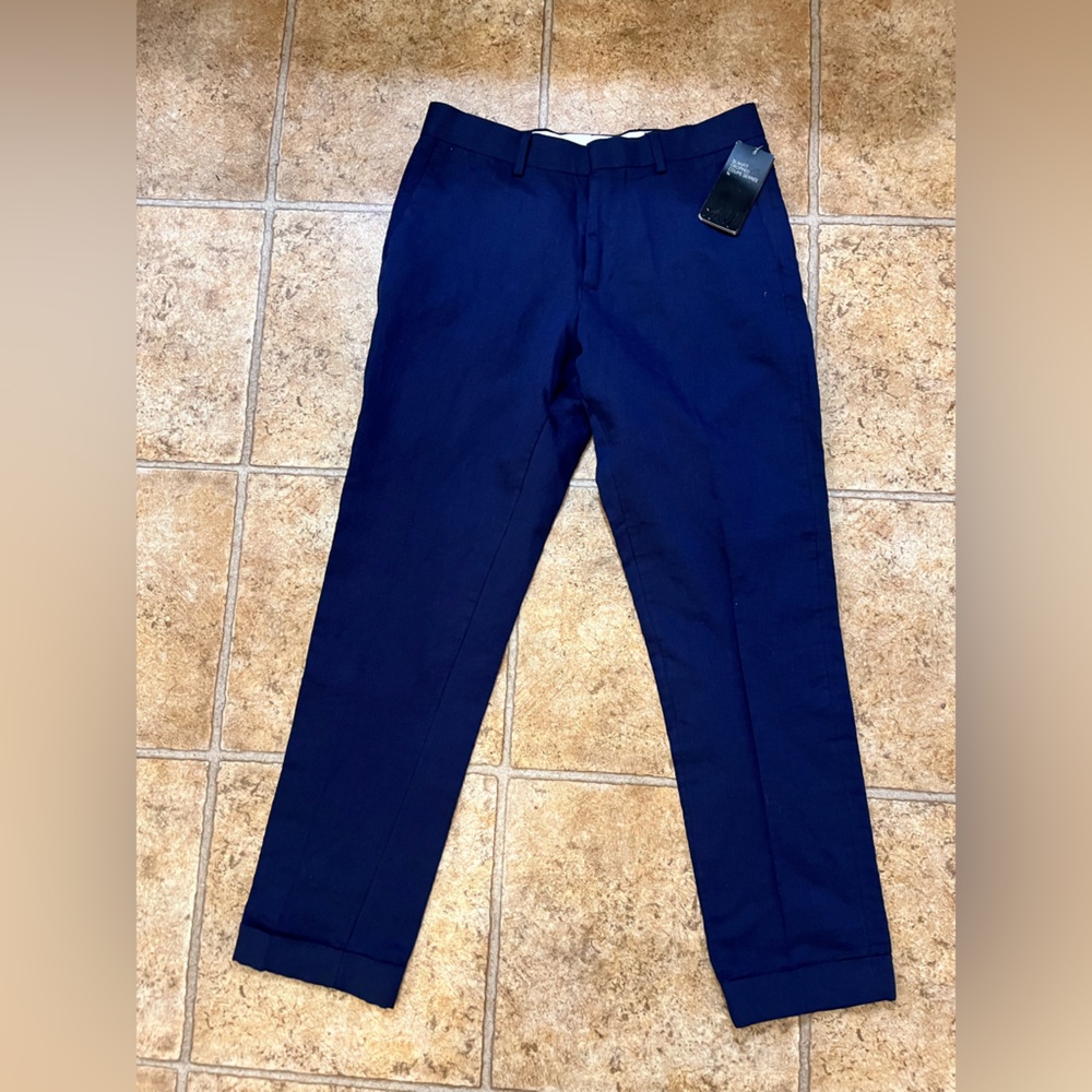 2 Pairs Mens H&M Chinos 30R x 30 Blue and Green